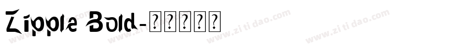 Zipple Bold字体转换